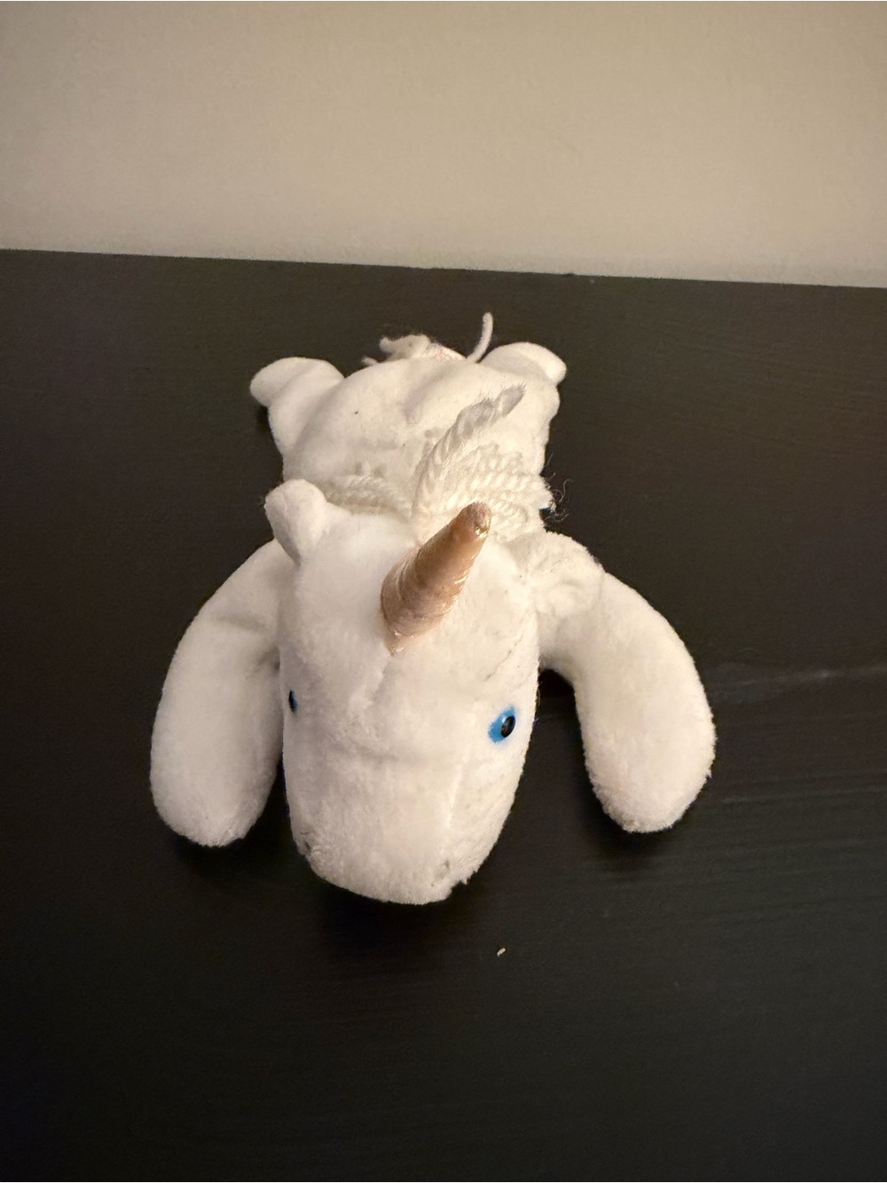 White Plush Unicorn Stuffed Animal - Soft Blue-Eyed Plush